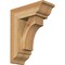 Ekena Millwork Westlake Traditional Rough Sawn Bracket w/ Offset Brace, Western Red Cedar, 6"W x 14"D x 18"H BKT0604X14X18WTL01RWR - alternate 1